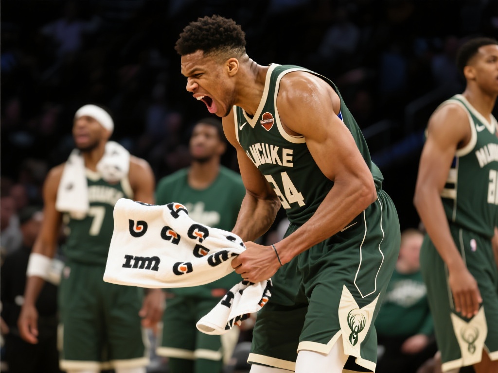 美媒曝光:雄鹿球员失误传球,字母哥场下怒砸毛巾泄愤 有分析指出,字母哥作为球队领袖,他的每一