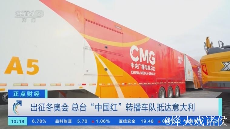 冬奥征程启航!总台“中国红”转播车队落地意大利 冬奥征程启航!总台“中国红”转播车队落地意大利